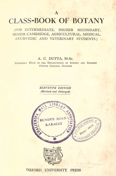 A Class Book Of Botany