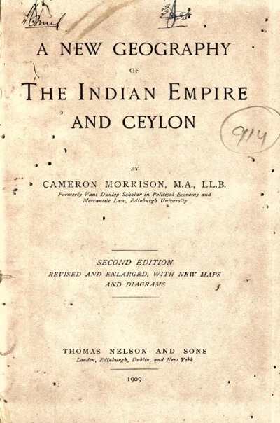 A New Geography: The Indian Empire and Ceylon