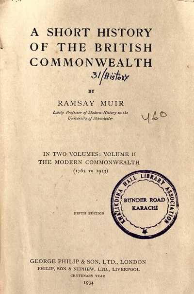 A Short History of the British Commonwealth – Vol. II: The Modern Commonwealth (1763 to 1933)