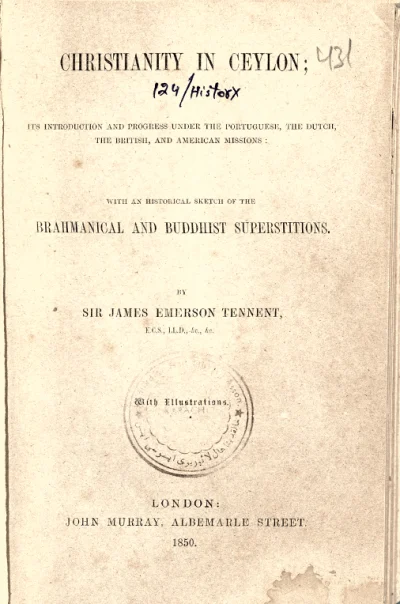 Christianity In Ceylon