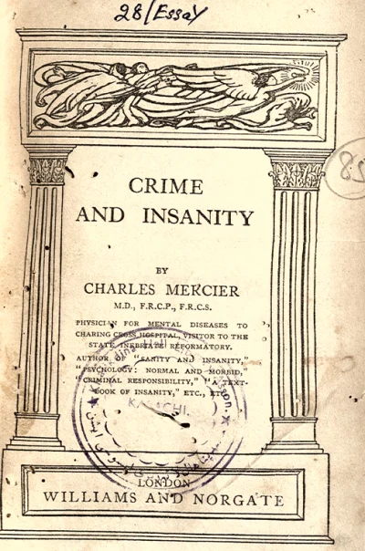 Crime and Insanity