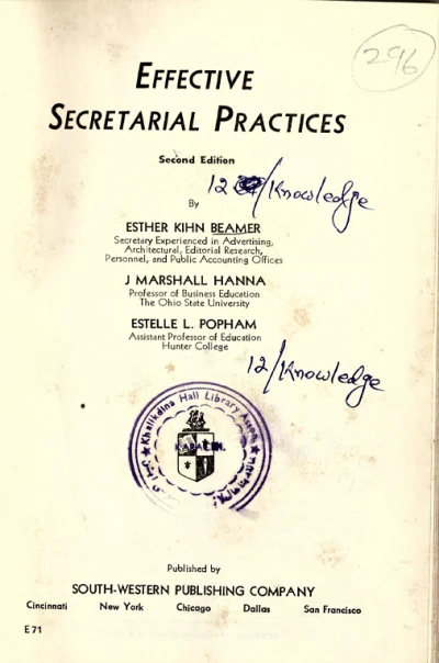 Effective Secretarial Practices – II Edition
