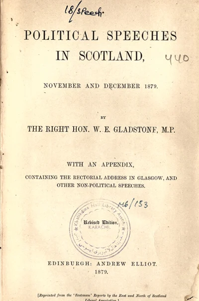 Political Speeches in Scotland: November and December 1879