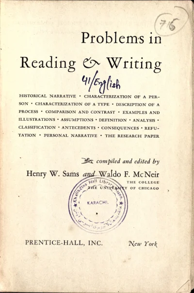 Problems In Reading And Writing