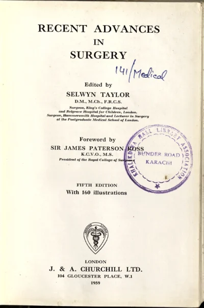 Recent Advances In Surgery