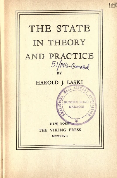 The State In Theory And Practice