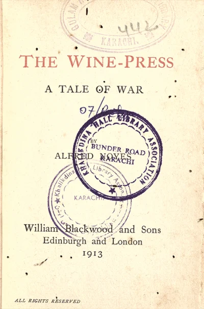 The Wine-Press: A Tale Of War