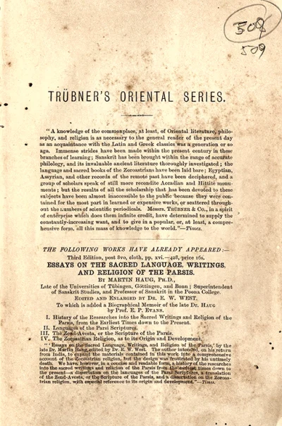Trubner’s Oriental Series