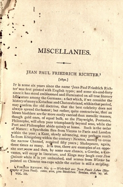 Critical And Miscellaneous Essays – Vol. III