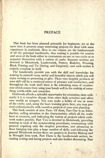 Handicrafts – 1946