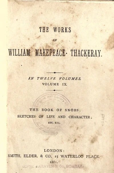The Works Of William Makepeace Thackeray – Vol. IX