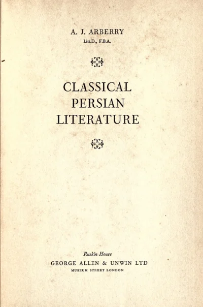 Classical Persian Literature