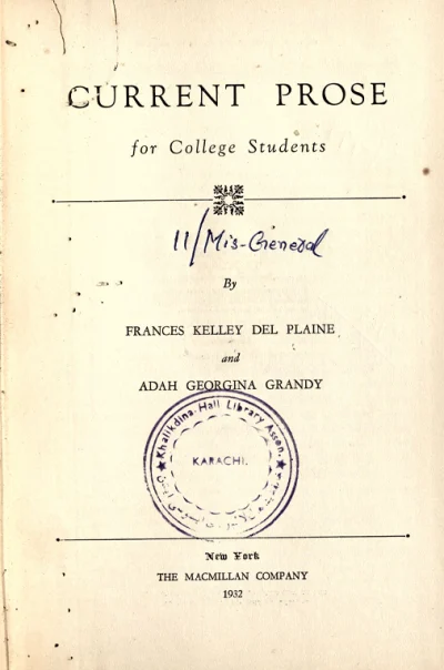 Current Prose for College Students