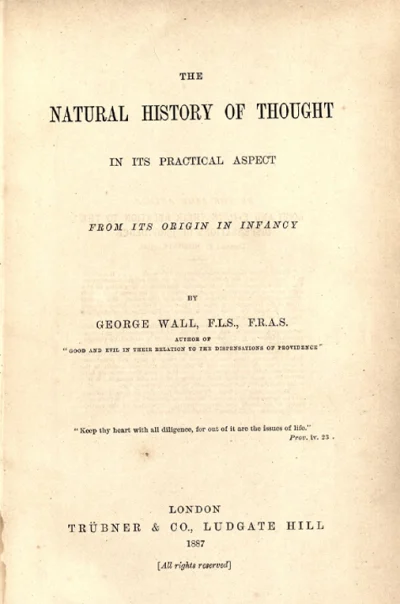 The Natural History of Thought