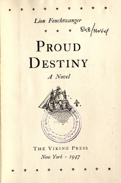 Proud Destiny – A Novel