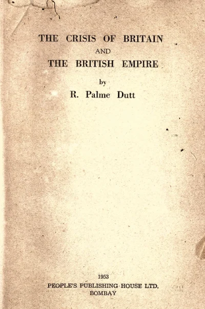 The Crisis of Britain and the British Empire