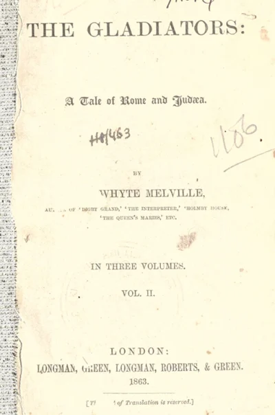 The Gladiators: A Tale of Rome and Judæa – Vol. II