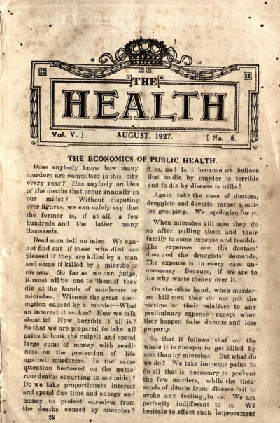 The Health: A Journal Devoted to Healthful Living – Vol. V