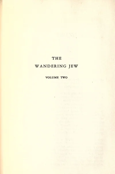 The Wandering Jew – Vol. II
